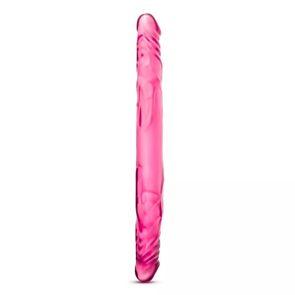 B Yours 14 inch Double Dildo In Pink